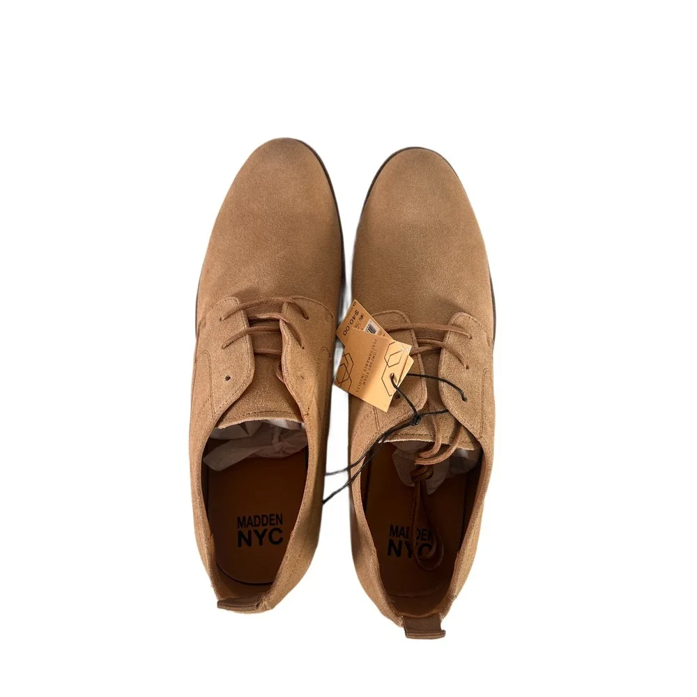 MEN SIZE 12 Madden NYC SUEDE UPPER TRP OUTSOLE‎ Terry Dress Shoe Taupe Color NEW
